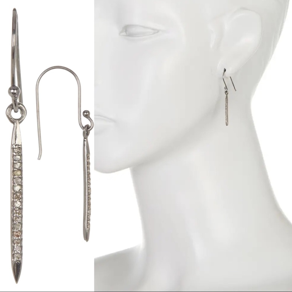 🆕 ADORNIA Lexington Champagne 💎 Diamond Earrings 0.20 ctw